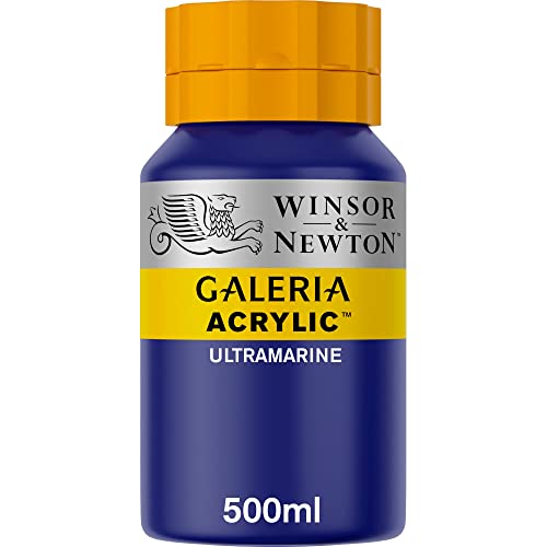 Winsor & Newton Galeria Acrylic Color, 500ml (16.9-oz) Bottle, Ultramarine