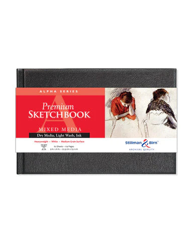Alpha Hardbound Mixed Media Sketchbook 62Sh 150Gsm 9X6
