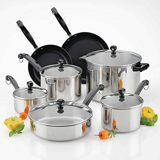 Farberware® Classic Series™ II Stainless Steel 12-Piece Cookware Set