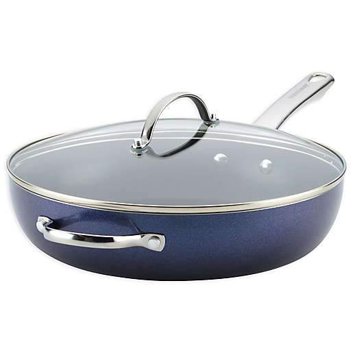 Farberware® Luminescence™ Nonstick 12-Inch Covered Skillet in Sapphire