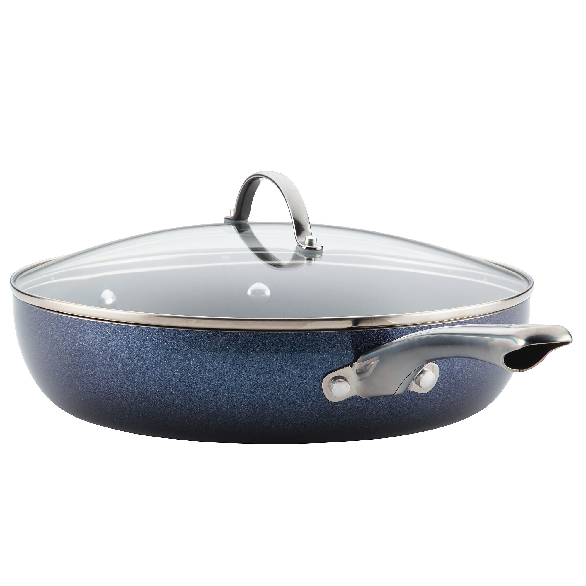 Farberware® Luminescence™ Nonstick 12-Inch Covered Skillet in Sapphire