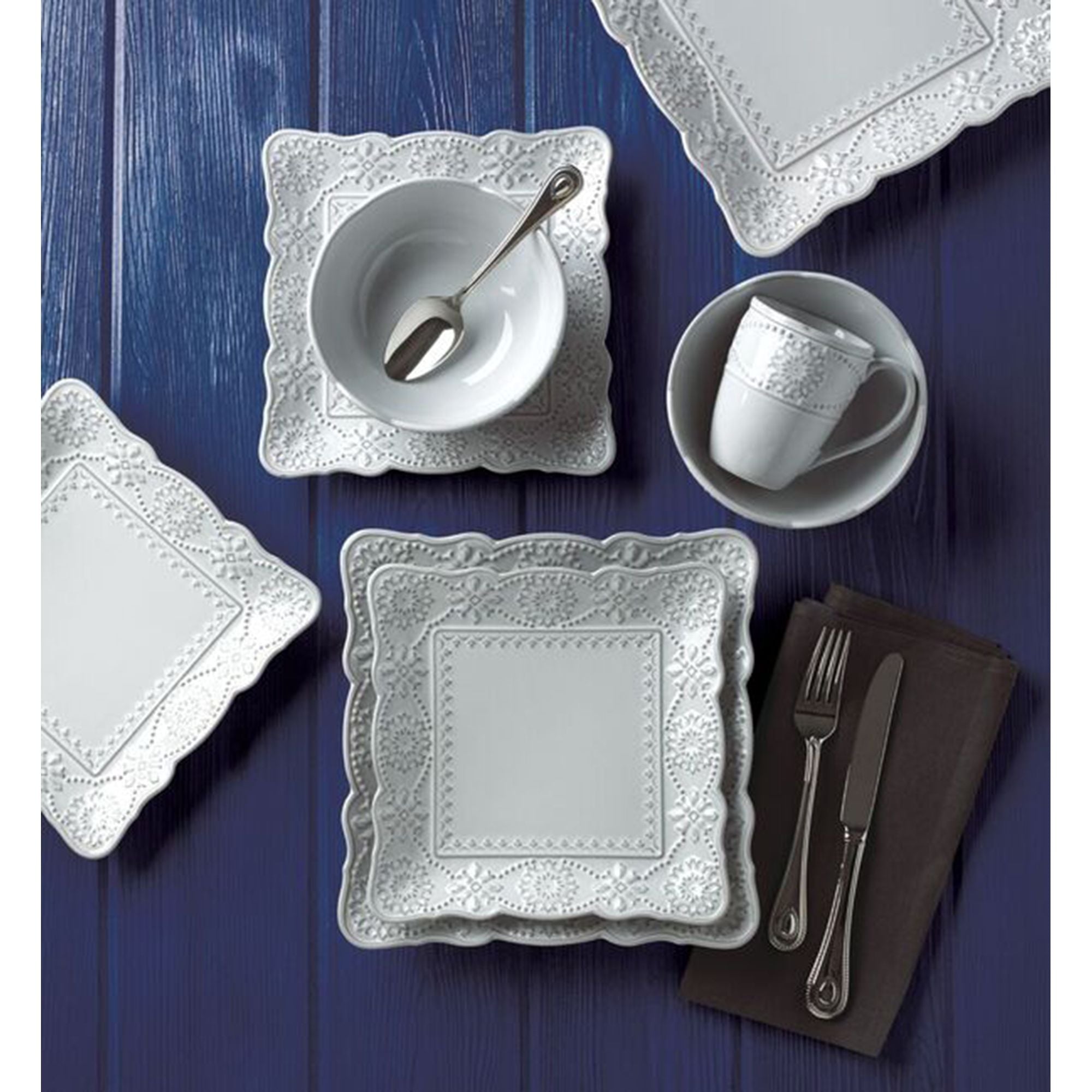 Lenox® French Carved™ Square Dinnerware Collection