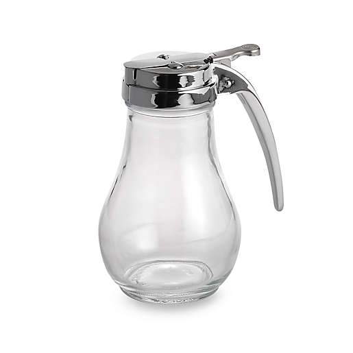 TableCraft® 14 oz. Dripless Glass Syrup Server