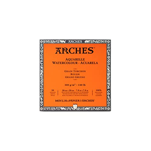 Arches - Watercolor Paper Rough - Natural White - 7.9x7.9-inch