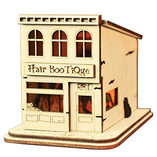 Ginger Cottages - Haunted Hair Bootique Wooden Ornament for Christmas Tree