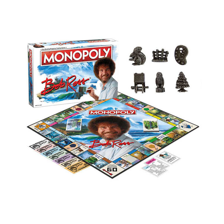 MONOPOLY: Bob Ross Edition Board Game - English Edition