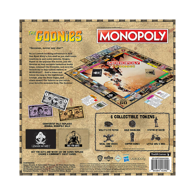 MONOPOLY: The Goonies Board Game - English Edition