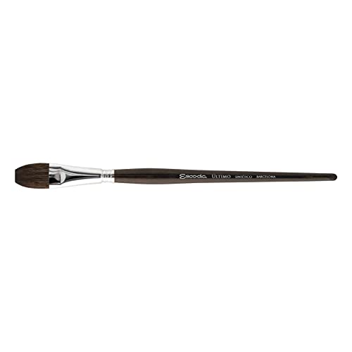 Escoda - Ultimo Series - Artist Watercolor and Acrylic Paint Brush - Synthetic Squirrel - Flat Wash - Size 1 inch