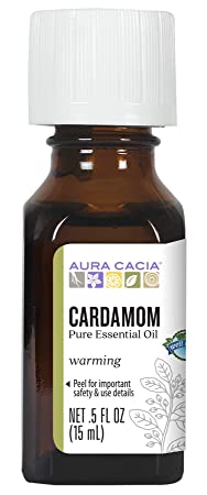 Aura Cacia Organic Cardamom Essential Oil 0.25 fl. oz.