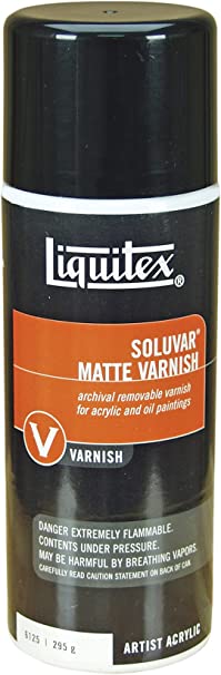 Liquitex Professional Soluvar Matte Varnish, 295g (10.4-oz), Aerosol Spray