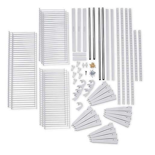 Rubbermaid® 3-Foot to 6-Foot Deluxe Closet Organizer Kit in White
