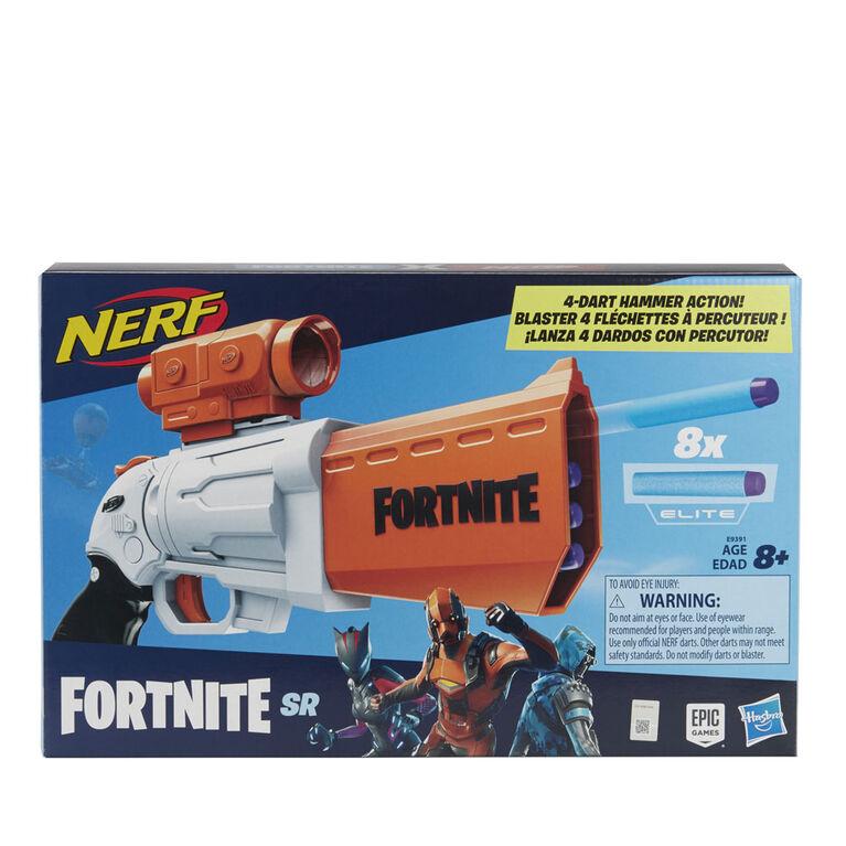 Nerf Fortnite SR Blaster - 4-Dart Hammer Action