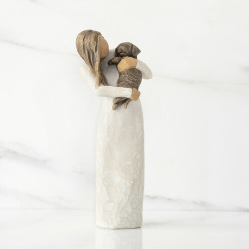 Willow Tree - Adorable You (Golden/ Dark dog)