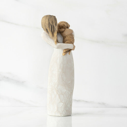 Willow Tree - Adorable You (Golden/ Dark dog)