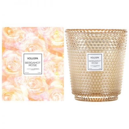 Voluspa - Bergamot Rose 5 Wick Hearth Candle
