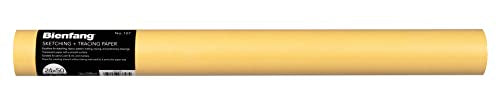 Bienfang - Sketching & Tracing Paper Roll - Canary Yellow - 24 Inches x 50 Yards - 341-138