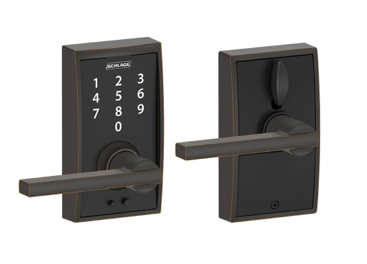 Schlage Century Touch Entry Leverset with Latitude Lever