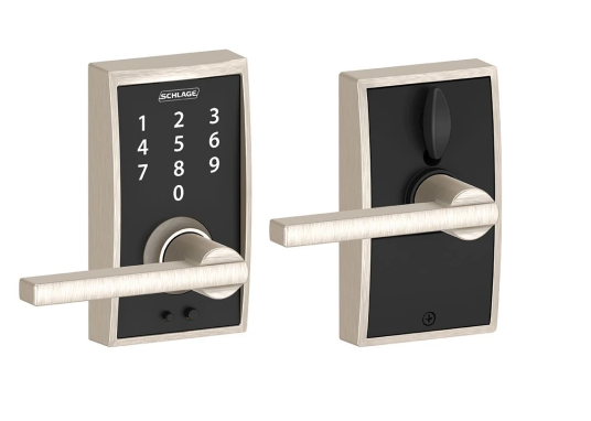 Schlage Century Touch Entry Leverset with Latitude Lever