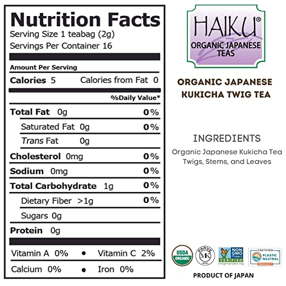 Great Eastern Sun Organic Japanese Twig (Kukicha/Bancha) Tea 16 tea bags