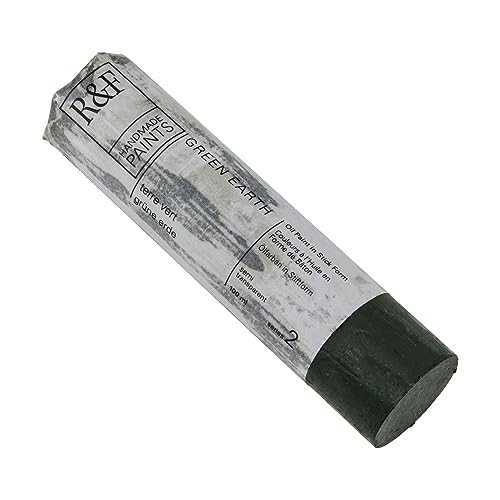 R&F - Handmade Paints Oil Pigment Stick - 100ml - Green Earth