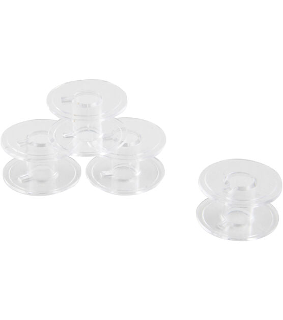 Singer Class 15 Plastic Bobbins Transparent 4ct