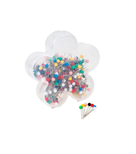 Singer ProSeries Ball Head Straight Pins in Flower Case Size 17 300ct