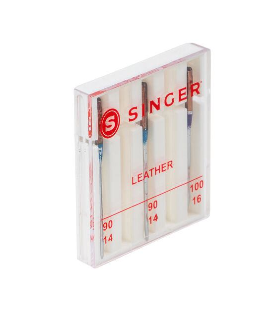 Singer Leather Machine Needles Assorted Sizes 3ct