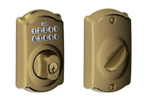Schlage Camelot Electronic Keypad Single Cylinder Deadbolt