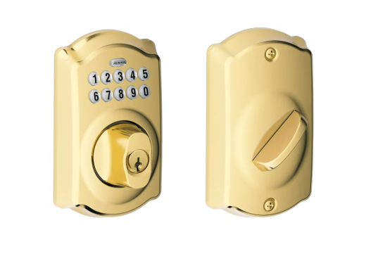 Schlage Camelot Electronic Keypad Single Cylinder Deadbolt