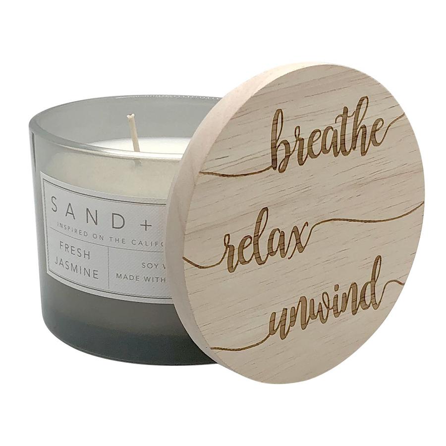 Sand + Fog Fresh Jasmine scented candle