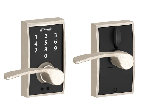 Schlage Century Touch Entry Leverset with Merano Lever