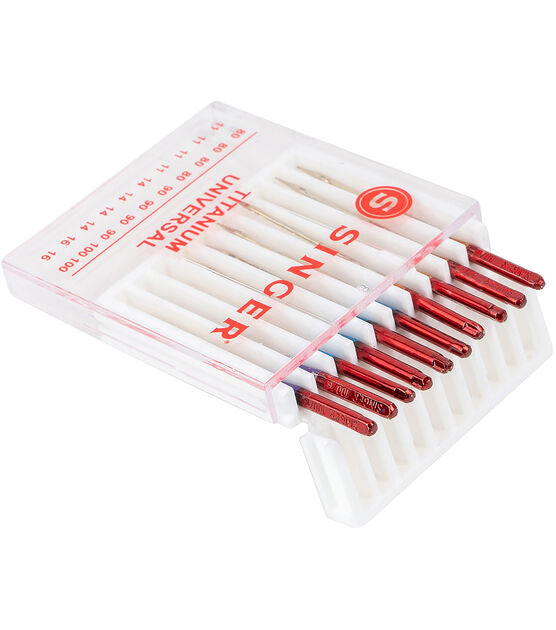 Singer Titanium Universal Regular Point Machine Needles 10ct