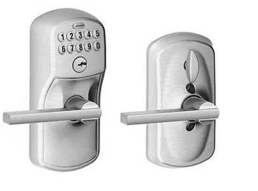 Schlage Keypad Entry Lock with Flex Lock with Lattitude Lever from the Plymouth Collection