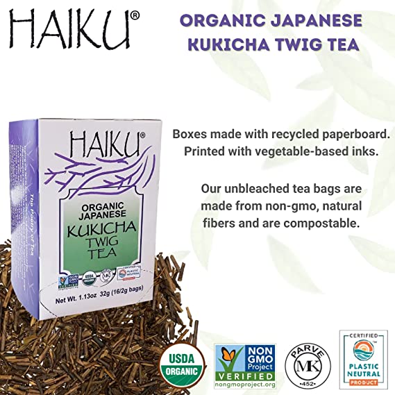 Great Eastern Sun Organic Japanese Twig (Kukicha/Bancha) Tea 16 tea bags