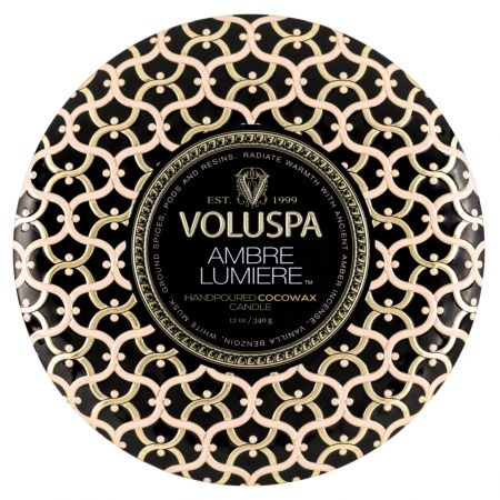 Voluspa - Ambre Lumiere 3 Wick Tin Candle