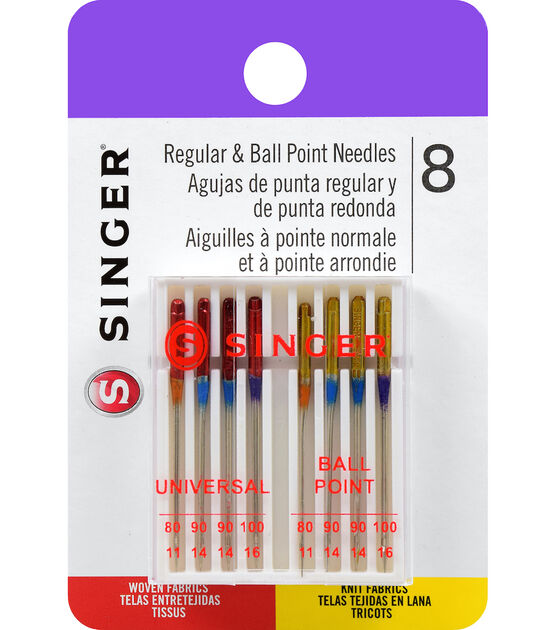 Singer Universal Regular & Ball Point Sewing Machine Needles