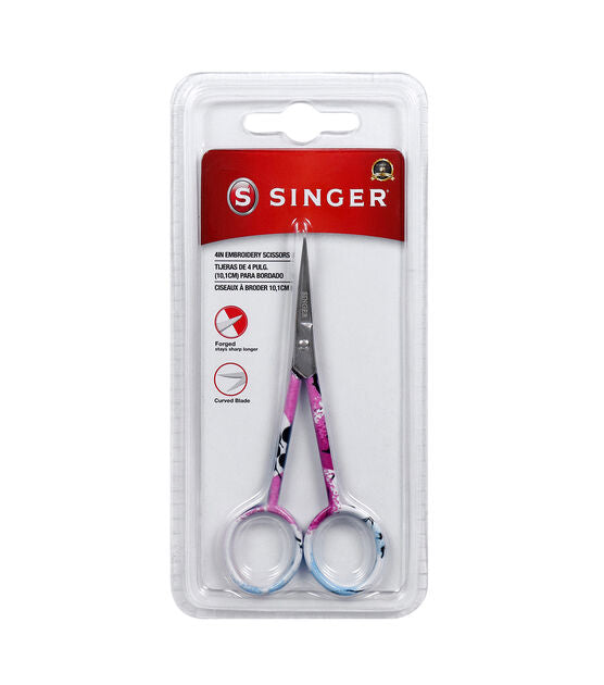 Singer Forged Embroidery Scissor Pastel Printed