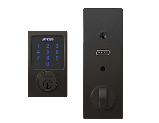 Schlage Connect Century Touchscreen Electronic Deadbolt with Built-in Alarm and Z-Wave Plus Technology