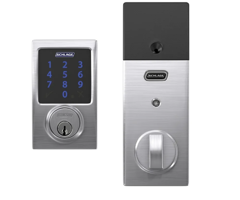 Schlage Connect Century Touchscreen Electronic Deadbolt with Built-in Alarm and Z-Wave Plus Technology