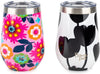 French Bull 12oz Wine Tumbler with Lid 2 Piece Gift Set