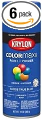 Krylon K05543007 12 Oz True Blue Gloss Colormaxx Spray Paint