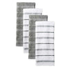 KitchenAid® Albany Striped Kitchen Towels in Grey (Set of 4)