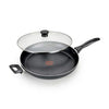 T-fal® Pure Cook Nonstick 13-Inch Aluminum Covered Fry Pan with Helper Handle in Black