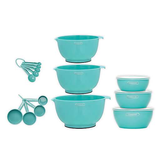 Farberware 18-Piece Mix and Measure Set - Aqua