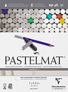 Clairefontaine- Pastelmat Glued Pad - Palette No. 3  - White - 18 x 24 cm - 360g - 12 Sheets