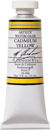 M. Graham 1/2-Ounce Tube Watercolor Paint, Cadmium Yellow