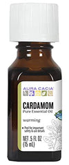 Aura Cacia Organic Cardamom Essential Oil 0.25 fl. oz.