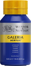 Winsor & Newton 2150660 Galeria Acrylic Paint, 500-ml Bottle, Ultramarine