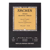 Arches - Drawing Paper Pad for Graphite Pencil Charcoal Pastel - 10x14-inch - Natural White