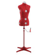 Singer Small Medium Adjustable Dress Form Red